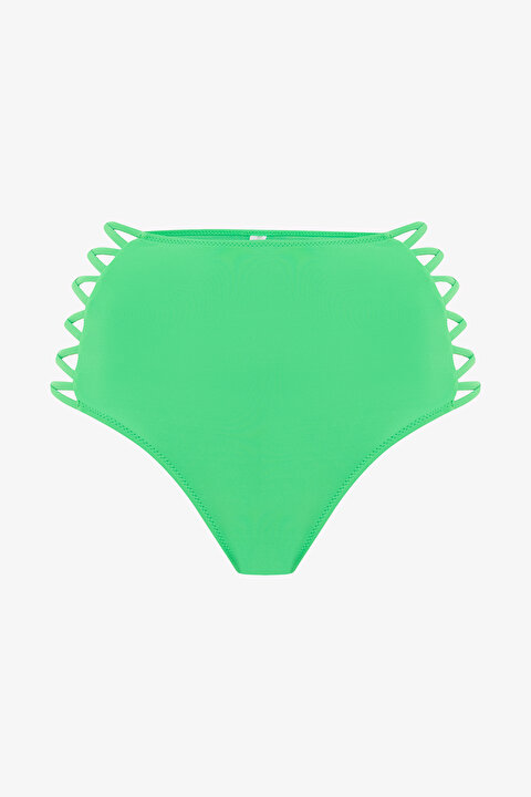 Yeşil High Fashion Yüksek Bel Bikini Altı - 6