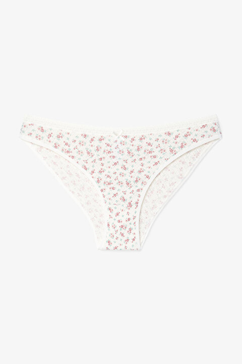 Mixed Color Soil Blossom Low Waist Pointel 3in1 Slip - 3