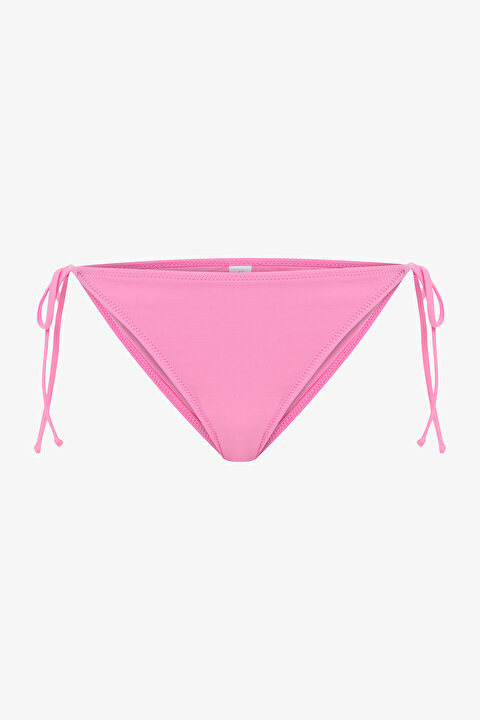 Açık Pembe Bağlamalı Düşük Bel Bikini Altı - 5