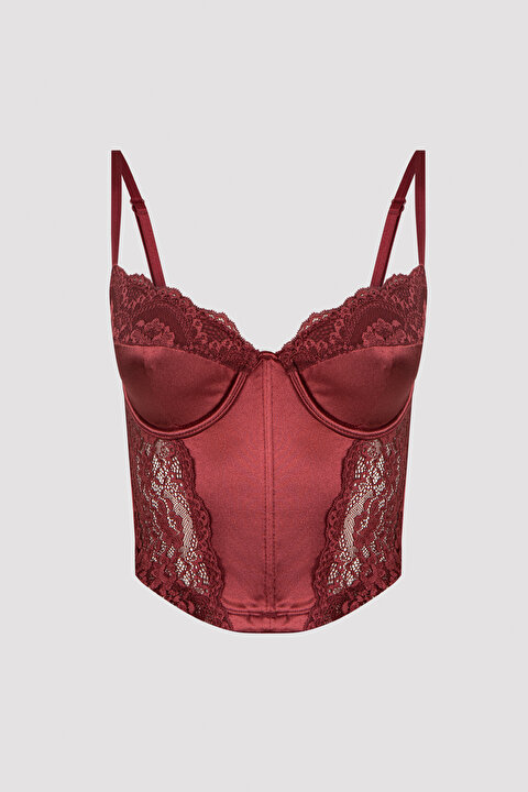 Lace Detailed Bustier - 6