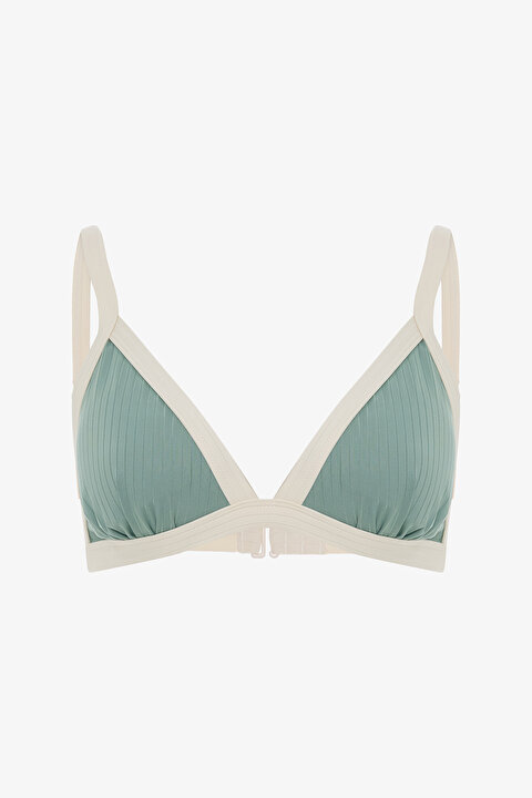 Açık Yeşil Ivy Üçgen Bikini Üstü - 5