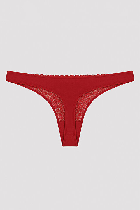 Red Lace 3in1 Thong PL6I7H8F23SK-MIX - MIX - Penti