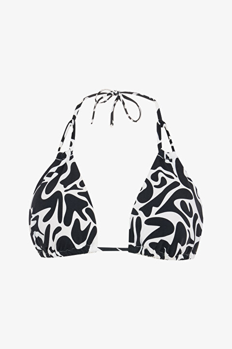 Tint Zebra Desenli Üçgen Bikini Üstü - 6