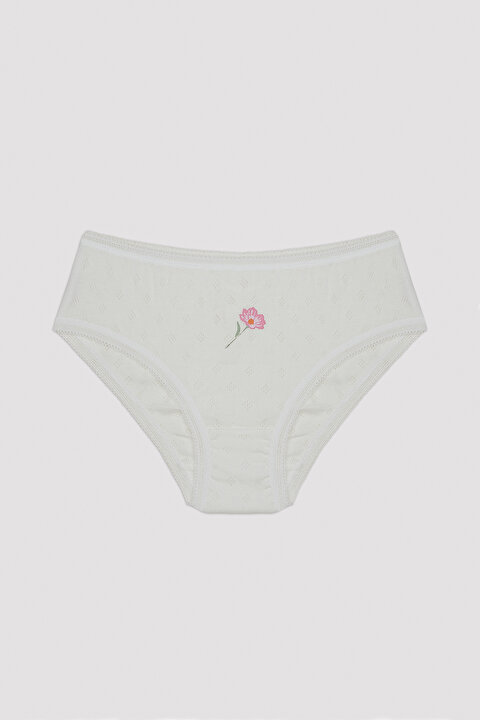 Kız Çocuk Flower Pointel 5'li Külot - 5