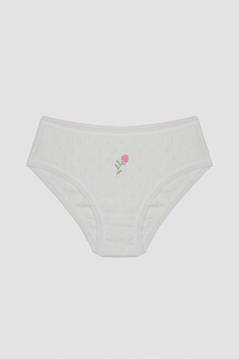 Kız Çocuk Flower Pointel 5'li Külot - 6