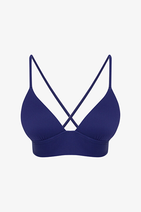 Lacivert Denver Push Up Bikini Üstü - 5