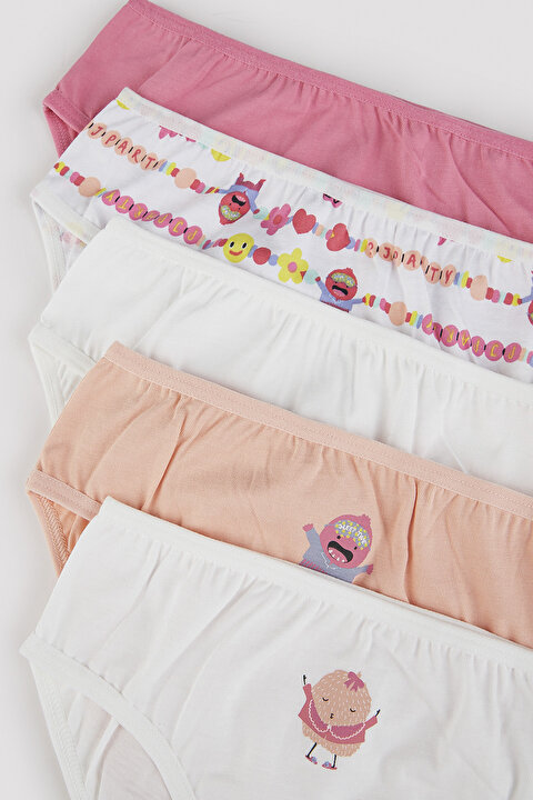 Kız Çocuk Party 5'li Slip Külot - 7