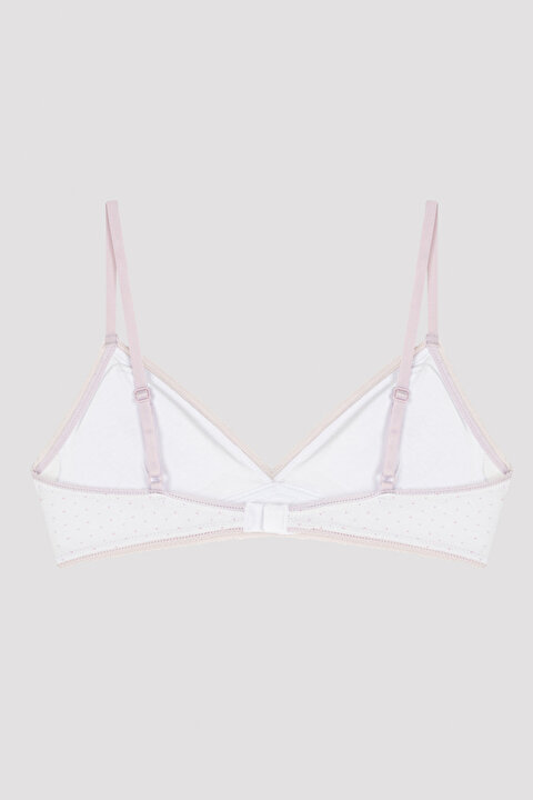Çok Renkli Kız Çocuk My First Bra Mor İşlemeli 2'li Büstiyer - 4