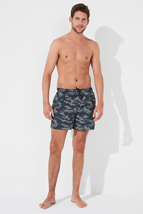 Bowie Pixel Shorter Length Deniz Şortu - 5