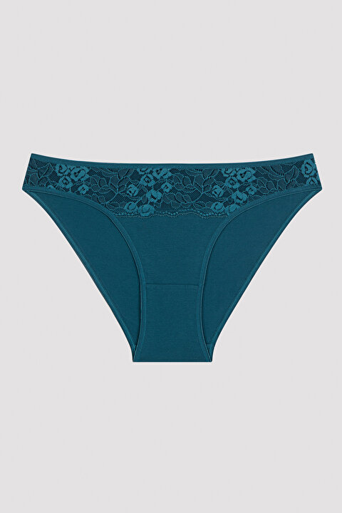 Lace Detailed 3lü Slip Külot - 3