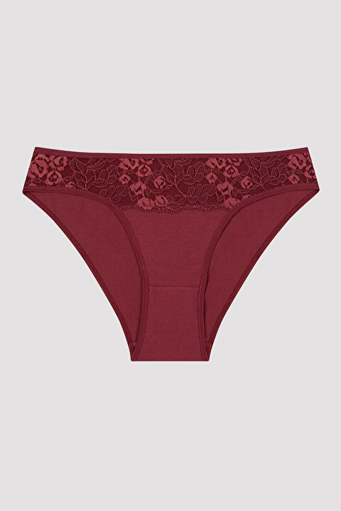 Lace Detailed 3lü Slip Külot - 5