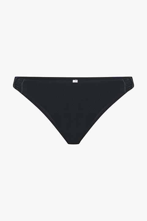 Siyah Macrame Düşük Bel Bikini Altı - 5
