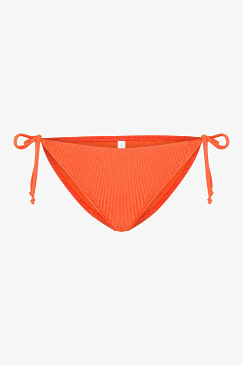 Turuncu Sona Bağlamalı Bikini Altı - 5