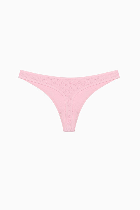 Sweet Heart Cotton 3in1 Multi Colour Pointel Thong - 6