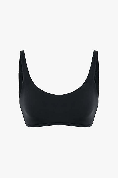 Siyah Bra Sabit Kaplı Bikini Üstü - 5