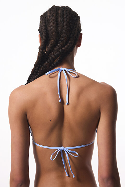 Amaya Çizgili Üçgen Bikini Üstü - 3