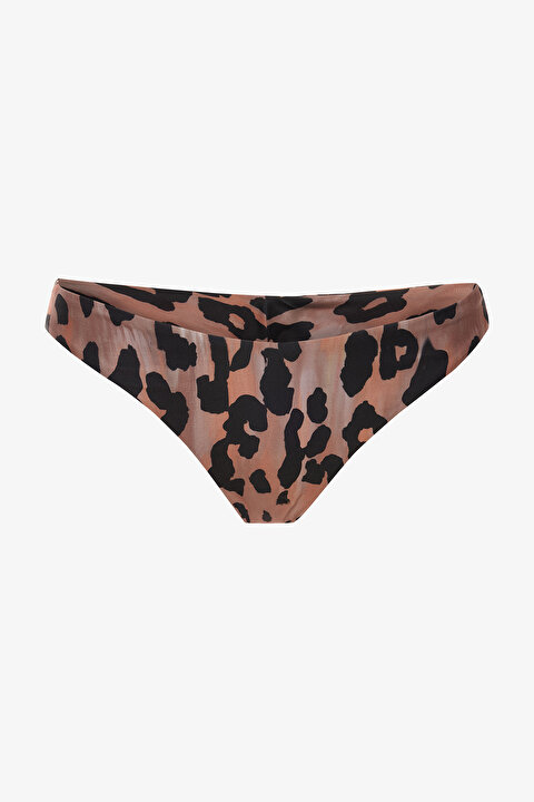 Clove Minimal Kesim Leopar Desenli Süper Brazılıan Bikini Altı - 6