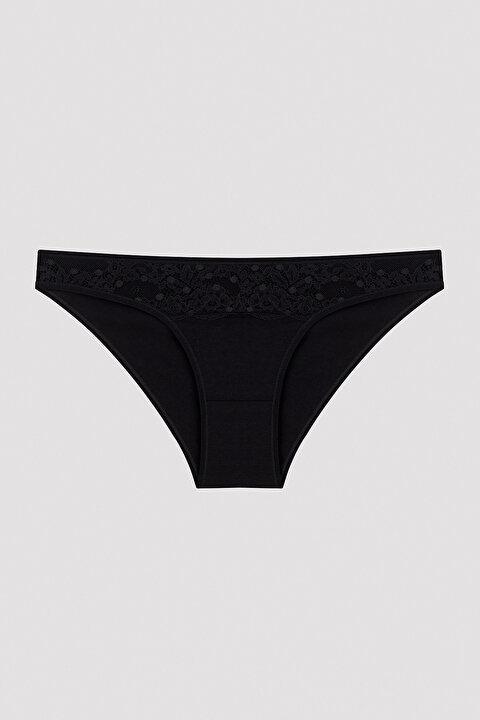 Lacy Detailed Dark Tones 3in1 Slip - 4
