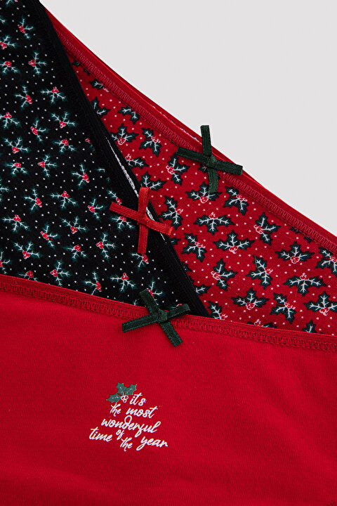 Wonderful Time of The Year 3lü Slip Külot - 6