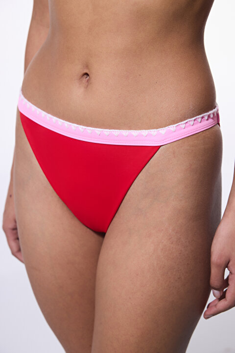 Kırmızı Marbella Super Düşük Bel Bikini Altı - 3