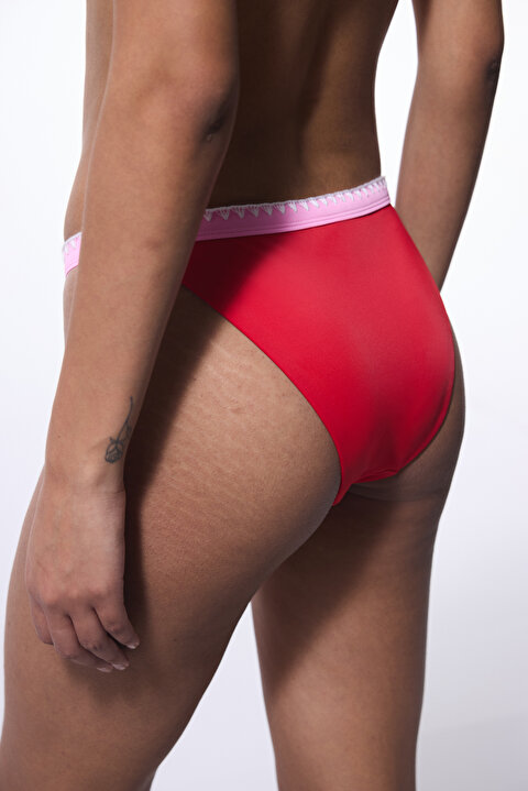 Kırmızı Marbella Super Düşük Bel Bikini Altı - 4