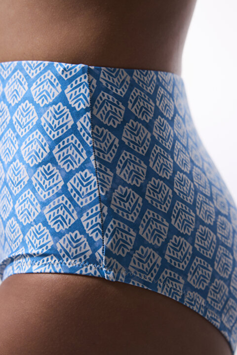 Spring Blue Yüksek Bel Bikini Altı - 3