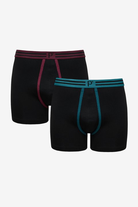 Split Design Boxer 2in1 Black Multi Colour Boxer PLNPCMBY24SK-MIX - MIX - Penti