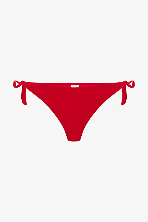 Kırmızı String Düşük Bel Bikini Altı - 5