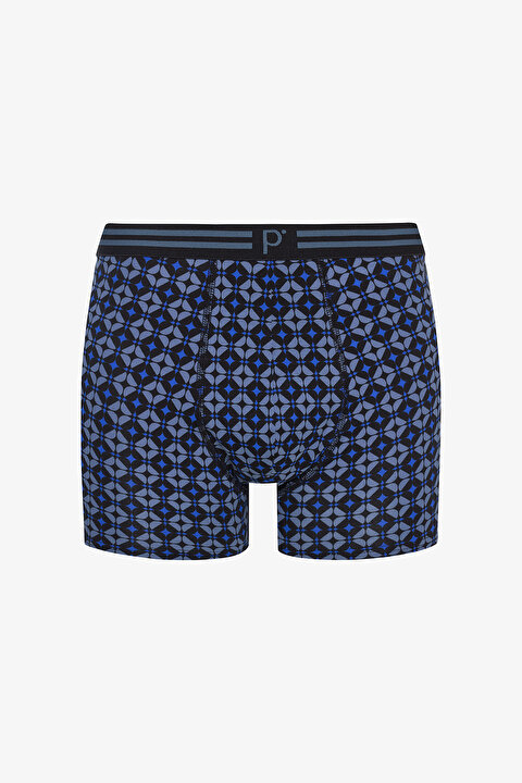Erkek Pamuklu Circle 3lü Çok Renkli Boxer Külot - 3