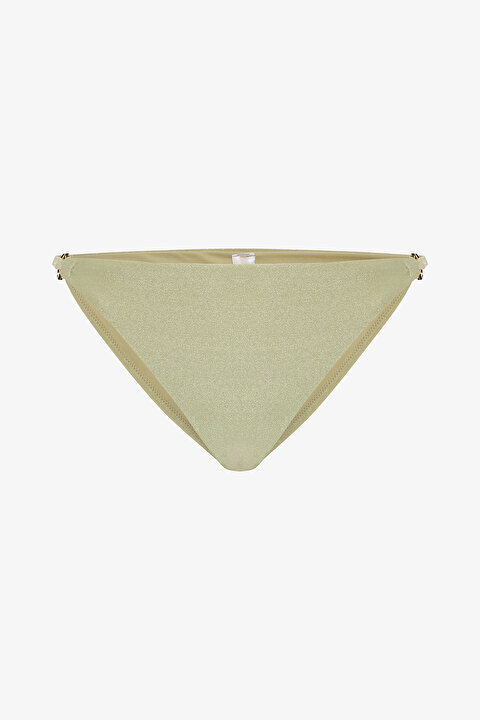 Açık Yeşil Jadira Side Tokalı Slip Bikini Altı - 6