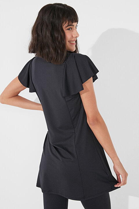 Black Freya Tunic Bikini Top - 4