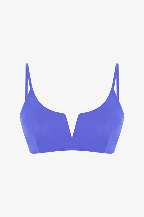 Koyu Mavi V Kesimli  Bikini Üstü - 6