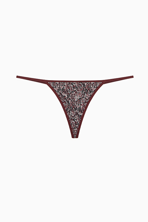 Snake Pamuklu 3lü Çok Renkli String Külot - 3