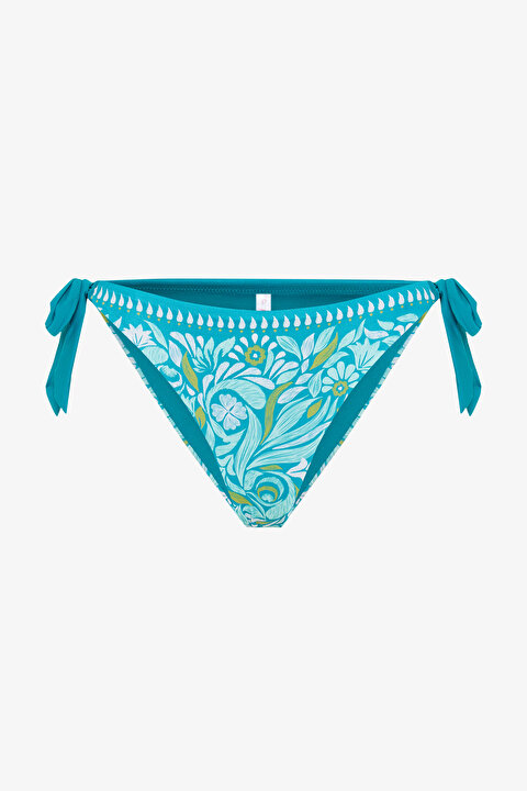 Çiçekli Tropic Leaf Brazilian Bikini Altı - 6