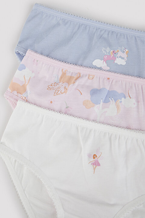 Kız Çocuk Fly 3'lü Slip Külot - 5