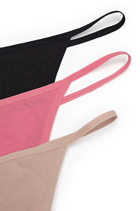 Love For All Pamuklu 3lü String Külot - 9