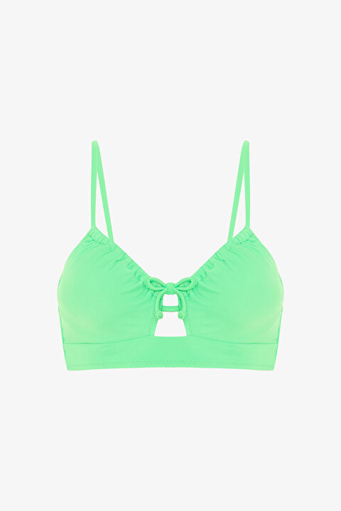 Yeşil Balenli Sabit Askılı  Bikini Üstü - 5
