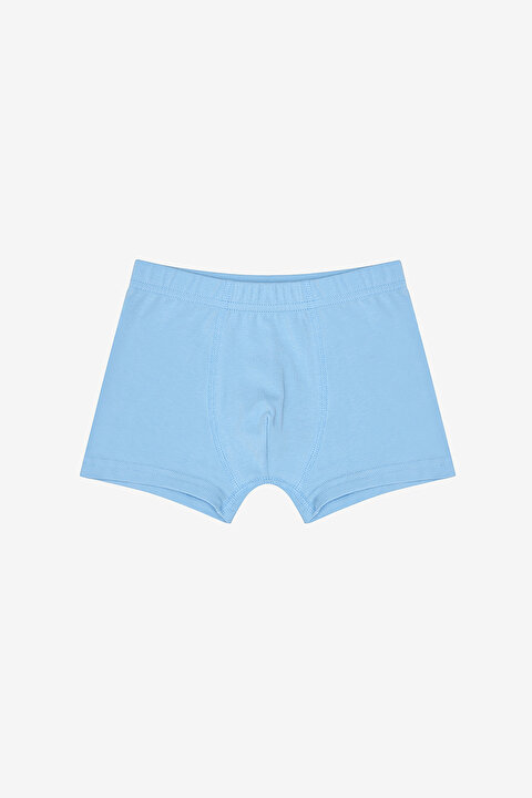 Boys Blue Solid 3in1 Multi Colour Boxer - 3