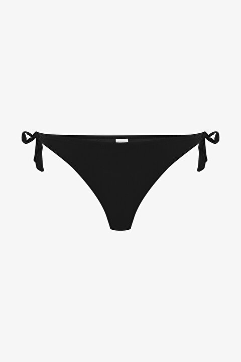 Siyah String Düşük Bel Bikini Altı - 5