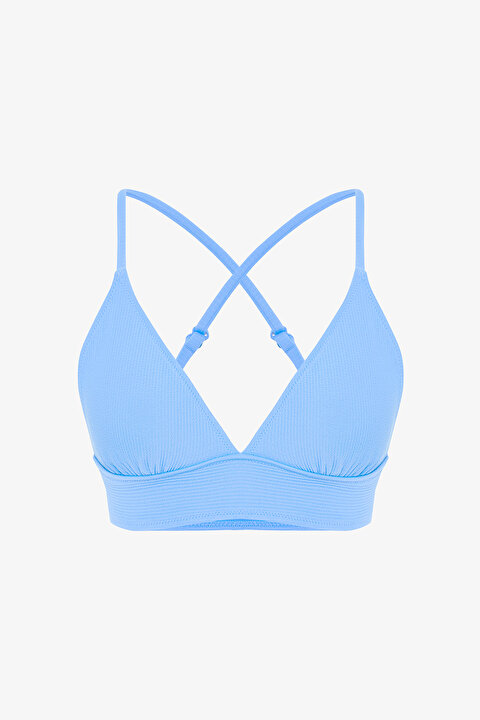Mavi Bubble Bralette Bikini Üstü - 6