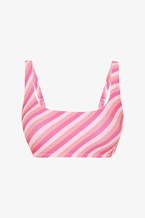 Çizgili Sura Bra Bikini Üstü - 5