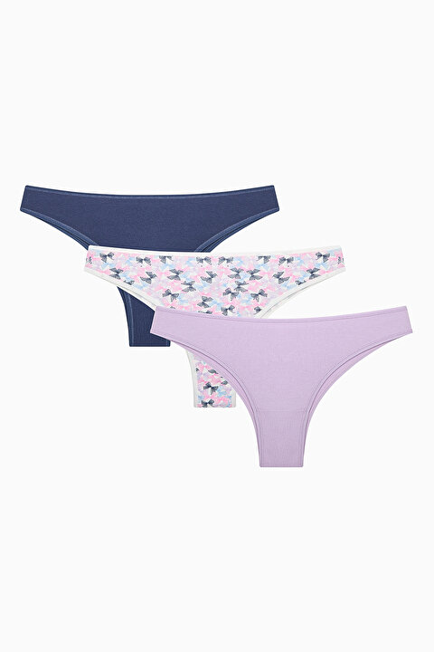 PrettyBows3lüÇokRenkliBrazilianKülot