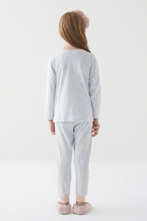 Kız Çocuk Letters 4lü Pijama Takımı - 3