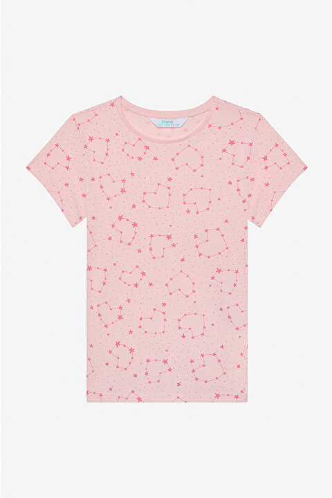 Girls Heart Star 2in1 Multi Colour PJ Set - 6