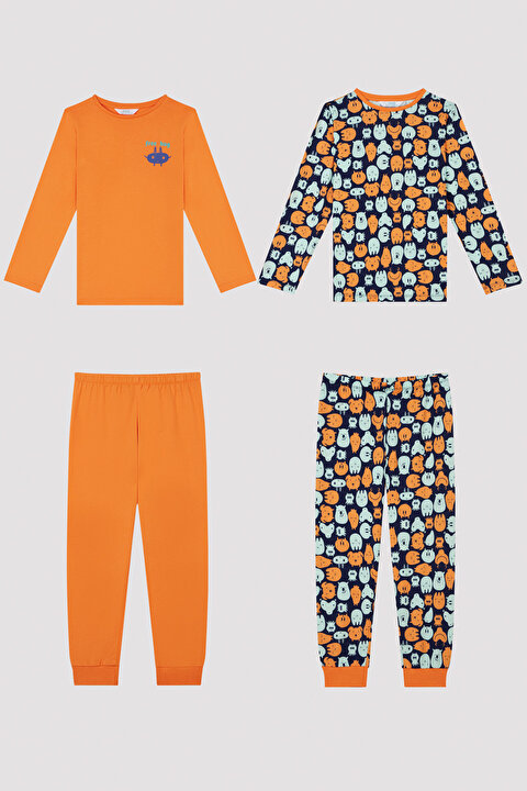 Boys Hug Monster CK LS 2 Pack Pyjama Set - 7