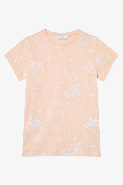 Kız Çocuk Cote D'Azur Pamuklu Çok Renkli 2li Pijama Takımı - 4