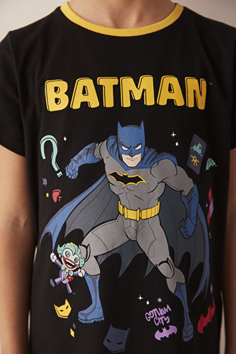 Siyah Lic Batman 2 Pack Pijama Takımı - 4