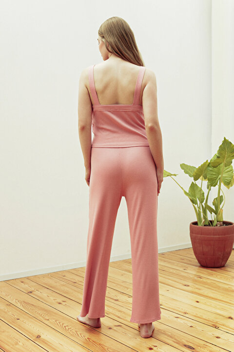 Gül Kurusu Pink Belle Pijama Takımı - 5