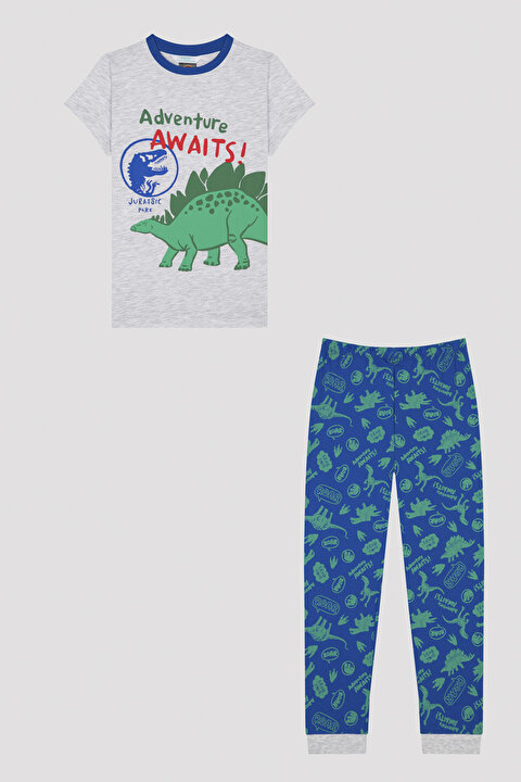Boys Dinosaur Printed PJ Set - 7