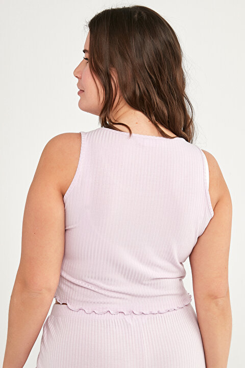 Lilac Love Crop Atlet - 5